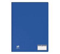OXFORD Protège-Documents Memphis A4 20 vues / 10 pochettes Couverture Polypro Bleu