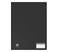 Oxford Protège-documents Memphis A4 – 200 vues (100 pochettes) Couverture polypro Noir