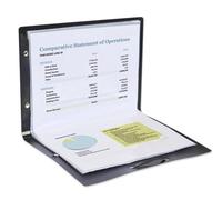 OXFORD Protège-Documents Osmose A4 Plié en A5 20 vues / 10 pochettes Couverture Polypro Noir