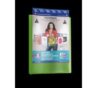 OXFORD Protège-Documents Polyvision A4 60 vues / 30 pochettes Couverture Polypro Vert (Lot de 5)