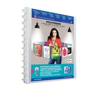 OXFORD Protège-Documents Variozip Polyvision A4 40 vues amovibles Couverture Polypro Incolore