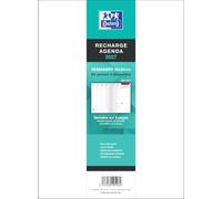Recharge Agenda Semainier Oxford 2026 Reliure Cousu 16 x 24 cm