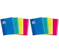 Oxford Répertoire Color Life 17x22cm Petits Carreaux 5mm 180 Pages Reliure Intégrale Couverture Carte Coloris Assortis (Lot de 2)
