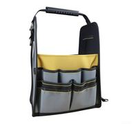 Oxford Sac à outils en nylon pour électricien Jaune 22 x 20 x 34 cm | Nylon Oxford haute densité, résistant à l'usure, 12 poches, pieds en caoutchouc, charge lourde