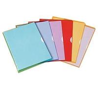 Oxford Pochettes-Coin Fard'Liss A4 PVC lisse épaisseur 20/100ème Rouge - Sachet de 10