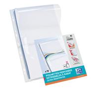 Pochette transparente perforée à soufflets Viquel A4 PVC cristal incolore - Paquet de 10
