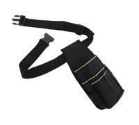 Oxford Sacoche à Outils Compartiments, de Ceinture Noir, pour Hommes | Pochette Utilitaire Polyvalente, Rangement, Usage Chantier et Nettoyage, Sangle Réglable, Poches Multiples