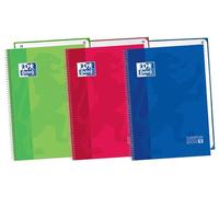 Oxford SCHOOL CLASSIC Pack de 3 Europeanbook 1 A4+ Couverture extra rigide 5 x 5 80 feuilles Couleurs vives SCRIBZEE