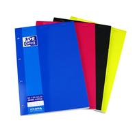 Oxford School Lot de 5 Bloc-notes Grands carreaux Seyès 160 pages A4+ Couleurs Assorties