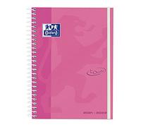 Oxford School Touch, Agenda 2021 2022, Semaine Vue, A5 (15 x 21 cm), Couverture extra fine, couleur fuchsia pastel