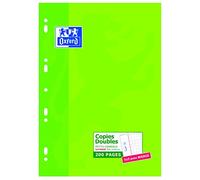 Oxford – Étui de copies doubles A4 – 200 pages – Petits carreaux 5 mm