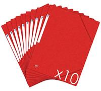 Chemises à élastique en carton au format A4 - Dos 2 à 3 cm - Oxford - rouge
