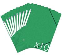 Chemises à élastique en carton au format A4 - Dos 2 à 3 cm - Oxford - vert