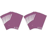 Oxford Topfile+ Lot de 20 Chemises Cartonnees 3 Rabats Format A4 fermeture Elastiques - Pochettes Couleur Prune