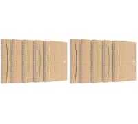 Oxford Touareg Cahier A4 Grands Carreaux Seyès 180 Pages Papier Recyclé Reliure Spirale Couverture Kraft Couleur aléatoire (Lot de 2)