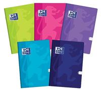 Oxford Touch Lot de 10 cahiers A5 32 feuilles quadrillées Coloris assortis