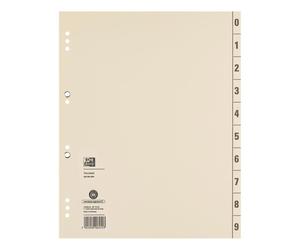 Oxford Trennblatt 400004664 DIN A4 200g Karton geöst chamois 100 St