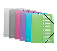 Trieur extensible Oxford Hawaï A4 8 positions couverture polypro translucide coloris assortis