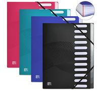 OXFORD Trieur Extensible Osmose A4 12 Positions Couverture Polypro Coloris Assortis