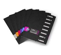 OXFORD OrganiserFile Trieur 8 Compartiments Format A4 Fermeture Elastique Couverture Carte Pelliculee Couleur Aleatoire