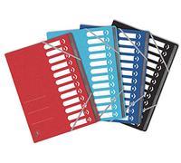 OXFORD Trieur TopFile+ 12 Positions Format A4 Fermeture Elastique Couverture Multistrat Agrafé Couleur Aléatoire