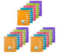 OXFORD Un Trieur Keep'In Spirale 6 compartiments à pochettes A4 Coloris Aléatoire (Lot de 3)