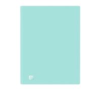 Oxford Urban, Classeur à pochettes plastique A4, 40 pochettes transparentes, couleur bleu pastel