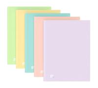 Oxford Urban Lot de 5 protège-documents opaques avec 20 pochettes Couleurs pastel A4