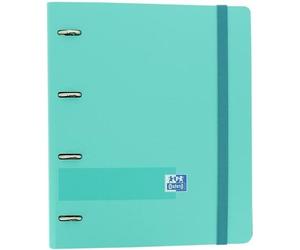 Oxford &you 4 ring binder europeanbinder polyfoam w/ refill 100h 5x5 a4+ ice mint