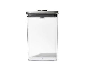 Oxo - Boã®Te De Conservation Pop Rectangulaire Avec Couvercle En Inox 2,6 L - Blanc