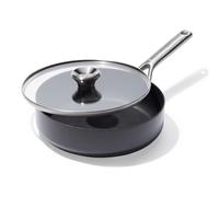 OXO Ceramic Professional sauteuse antiadhésive 24 cm avec couvercle | revêtement céramique renforcé diamant sans PFAS, base compatible induction, four 200 °C, lave-vaisselle