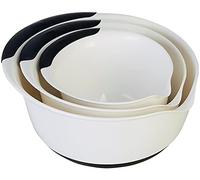 OXO Good Grips 1066421 Lot de 3 poignées de bol mélangeur en plastique Blanc/noir