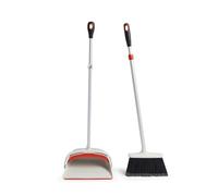 OXO Good Grips 12125800MLNYK Ensemble de Balayage Extensible jusqu'à 130cm, Plastique, Blanc/Noir, 130 x 20 x 15 cm