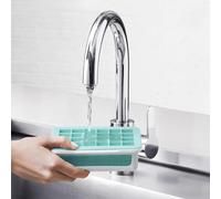OXO Good Grips - Bac à Glaçons Silicone avec Couvercle | 48 Petits Glaçons | Empilable