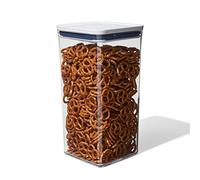 OXO Good Grips Boîte de conservation POP, Carré 5,7 L | Fermeture hermétique à bouton-pression, rangement empilable, coins arrondis pour verser