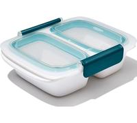 OXO Good Grips Boîte hermétique à Compartiments Prep & Go, 470 ML | Deux compartiments qui ferment hermétiquement pour des préparations, un transport étanches, Pour maîtriser ses quantités