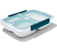 OXO Good Grips Boîte hermétique à Compartiments Prep & Go 970 ML | Trois compartiments qui ferment hermétiquement pour conserver l'étanchéité des préparations, Pour maîtriser ses quantités