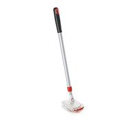 OXO Good Grips Brosse Extensible pour Baignoire et carrelage | Poils fermes pour un nettoyage efficace, Manche antidérapant confortable, Rangement compact