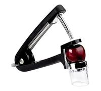 OXO Good Grips - Dénoyauteur à cerises et à olives - Dénoyauteur de fruits en zinc - Noir