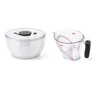 OXO Good Grips - Essoreuse à salade OXO - Transparente - 6 L & Good Grips - Pichet mesureur - Verre doseur pour la cuisine - Grande taille - 1 L