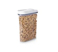 OXO Good Grips Boîte à céréales POP - Distributeur de céréales à joint hermétique - Rangement pour la cuisine - Blanc/Transparent, Grand format 4,2 L