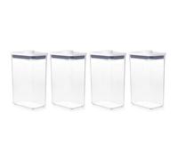 OXO Good Grips POP Lot de 4 boîtes hermétiques rectangulaires pour riz et autres 2,7 l