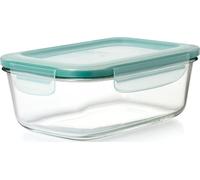 OXO Good Grips Rectangulaire, 1,8 L | Couvercle verrouillable étanche, verre borosilicate, four, micro-ondes, congélateur et lave-vaisselle
