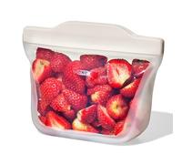 Pochette en silicone réutilisable OXO Good Grips - Rigide, en-cas (335 ml/12 oz) - Avoine