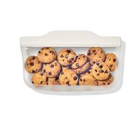 OXO Good Grips Sac snack réutilisable en silicone, 335 mL, Beige avoine