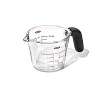 OXO Good Grips Tasse à Mesurer en Verre, 250 mL | Verre borosilicate résistant aux chocs thermiques, bec anti-goutte, graduations lisibles, poignée antidérapante
