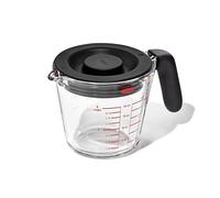 OXO Good Grips Tasse à Mesurer en Verre avec Couvercle, 500 mL | Verre borosilicate résistant aux chocs thermiques, bec anti-goutte, couvercle sécurisé, poignée antidérapante