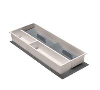 OXO Good Grips - Tiroir de cuisine compact, organiseur d'ustensiles, 17,1 x 41,5 x 6 cm (P x l x H), blanc