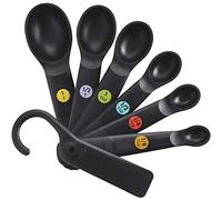 OXO International 11110801 Good Grips Cuillères Doseuses, Plastique Noir, 6-pc kit. 1