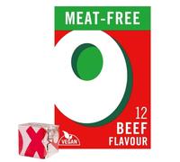 OXO Lot de 12 cubes de bouillon végétaliens à saveur de bœuf | Goût audacieux, sans viande, idéal pour les soupes et ragoûts, cubes pratiques, sans gluten